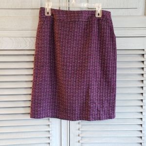 💜Notations women's tweed-like skirt, size 8, purple, gently worn💜
